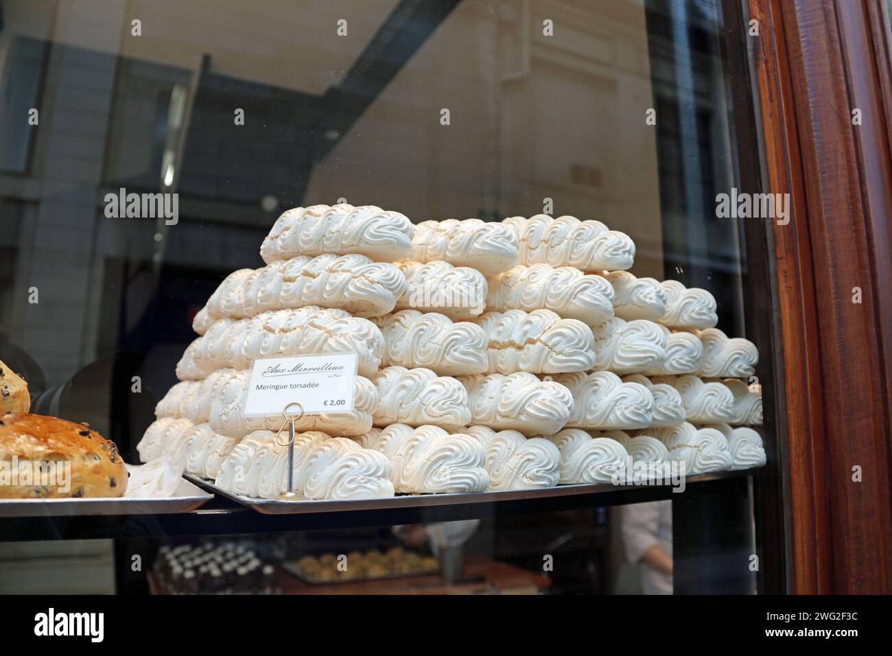 Meringue Torsadee in Brüssel Stockfoto