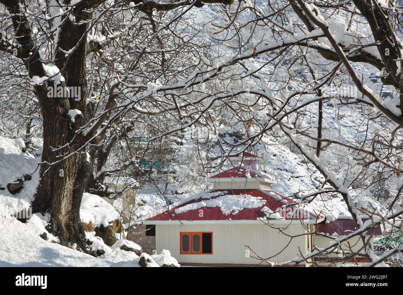 Wetter von Naran Kaghan im Winter Stockfoto