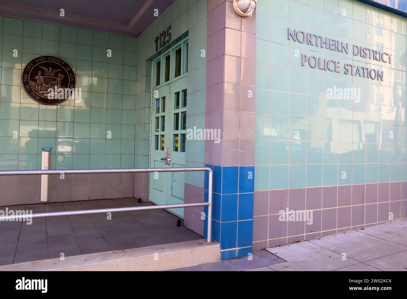 San Francisco, Kalifornien: SFPD San Francisco Police Department, Northern District Police Station, 1125 Fillmore Street Stockfoto