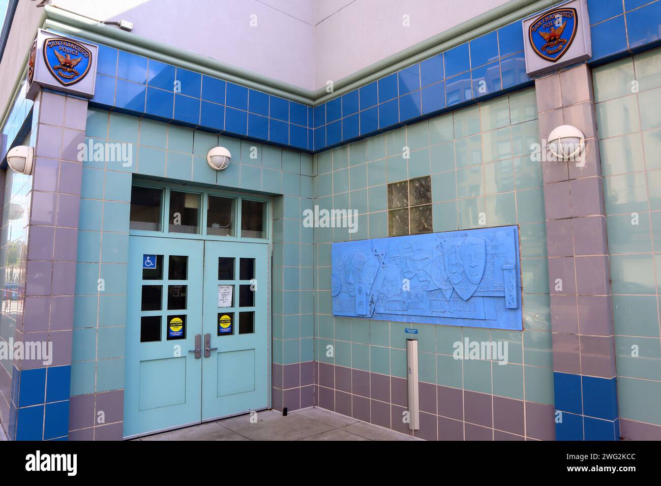 San Francisco, Kalifornien: SFPD San Francisco Police Department, Northern District Police Station, 1125 Fillmore Street Stockfoto