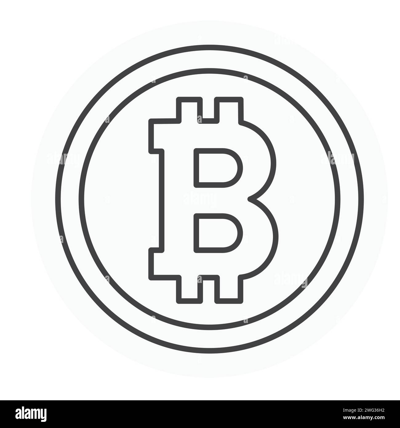 Bitcoin Vektor Illustration Icon Design Stock Vektor