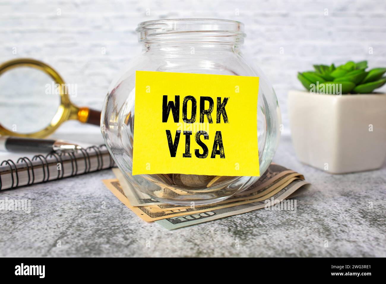 Rechtskonzept Für Das Antragsrecht Für Arbeitsvisen. Stockfoto