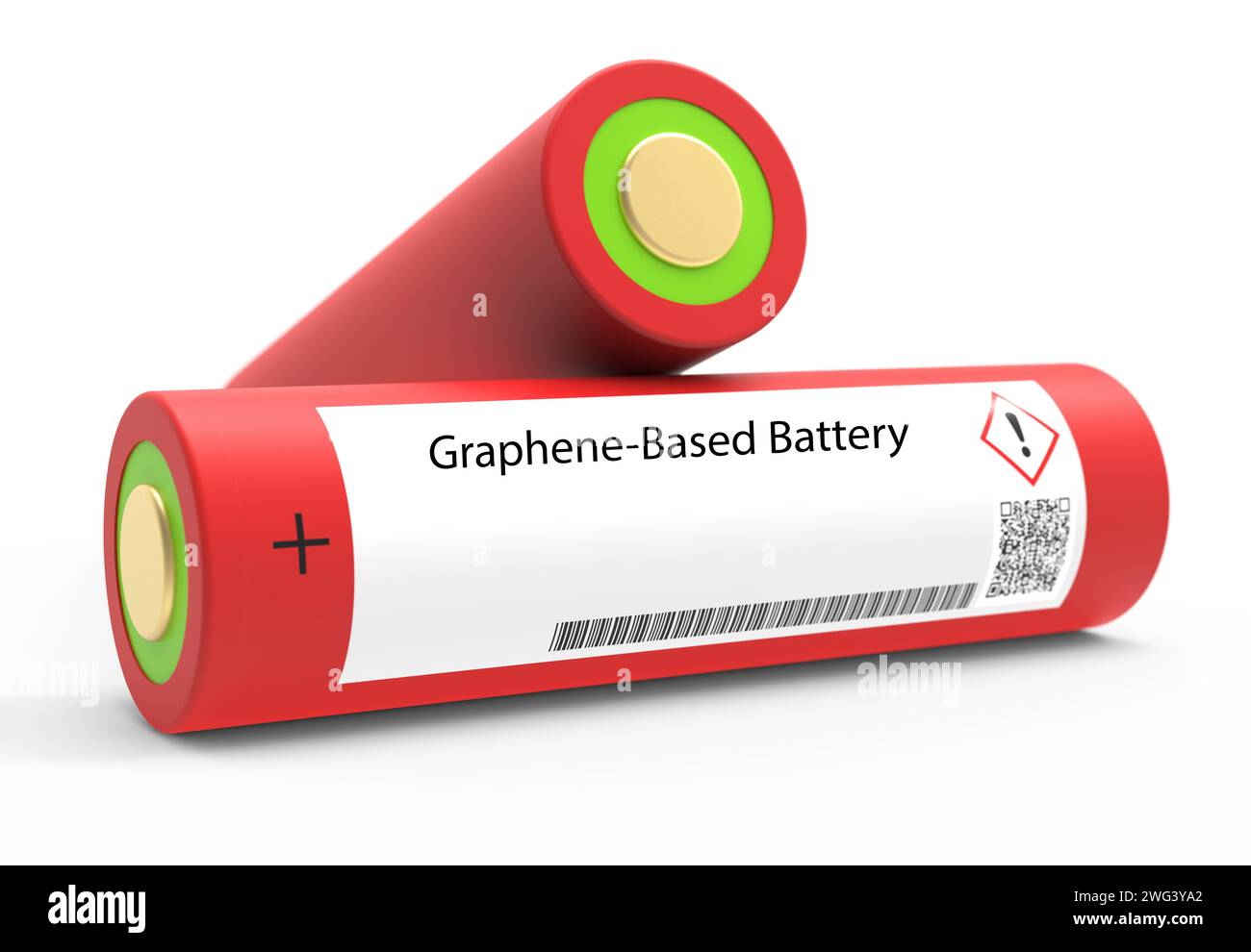 Batterie auf Graphenbasis Stockfoto