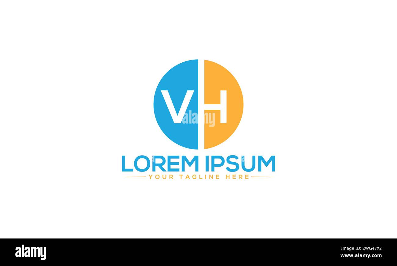 VH-Letter-Logo. Stock Vektor