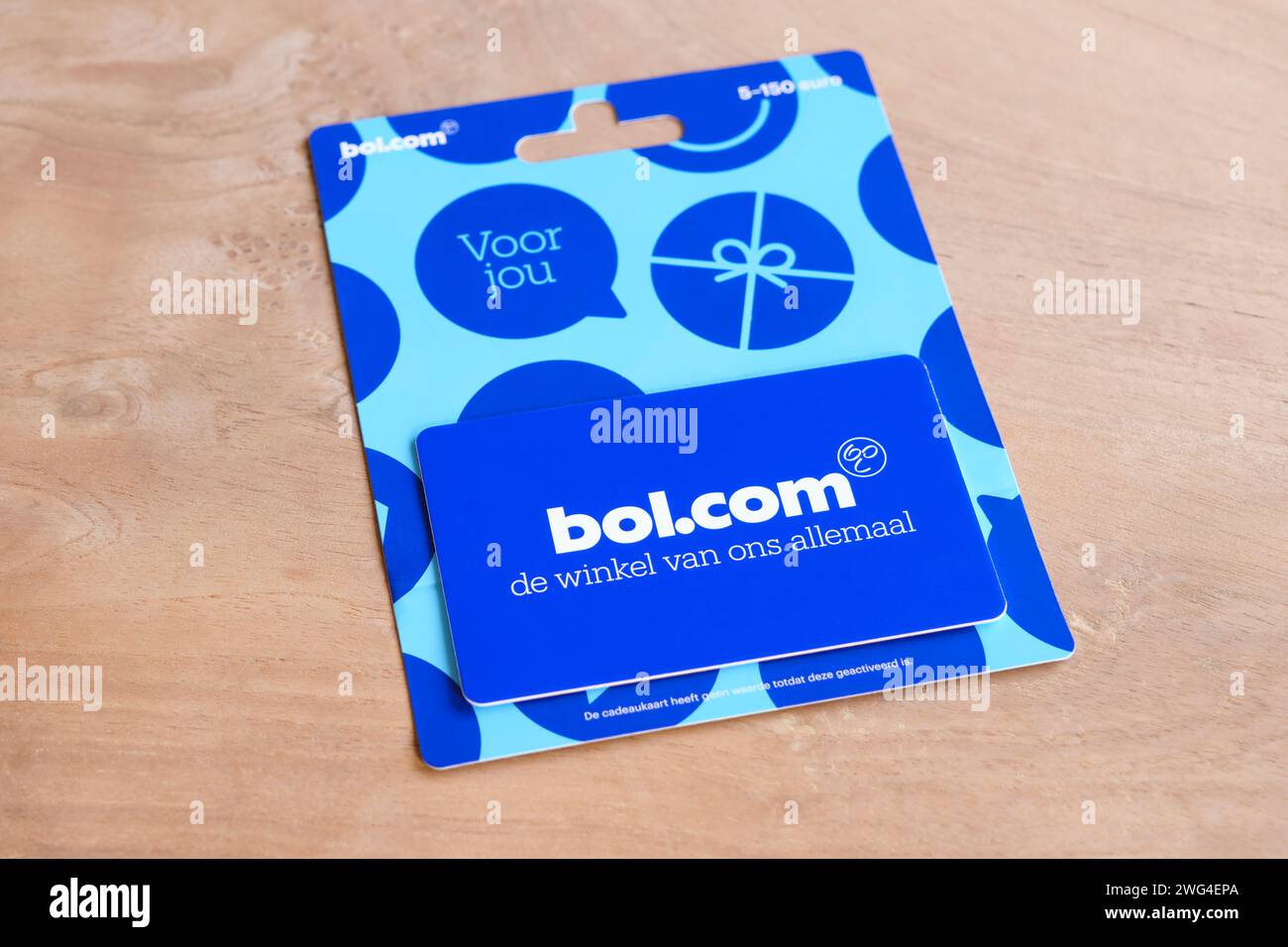 Geschenkgutschein ab Bol.com. Bol.com ist ein Online-Shop in den Niederlanden und Belgien, der 1999 gegründet wurde und Teil von Ahold Delhaize war Stockfoto