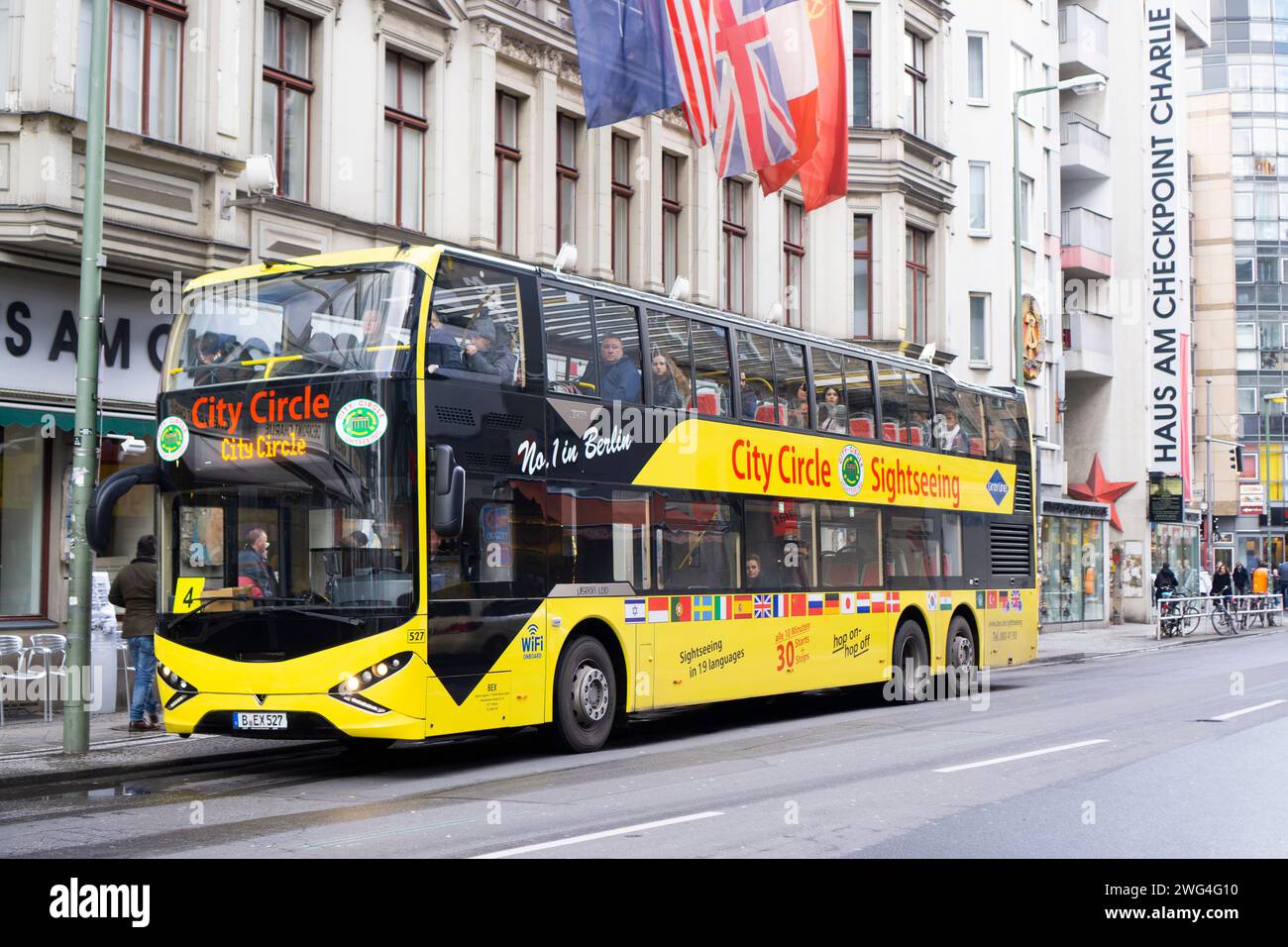 Tour Bus Sightseeing berlin Deutschland Stockfoto