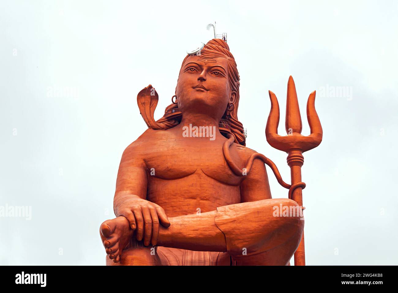 Nahaufnahme der Glaubensstatue, Lord Shiva Statue, Nathdwara, Rajasthan, Indien. Stockfoto