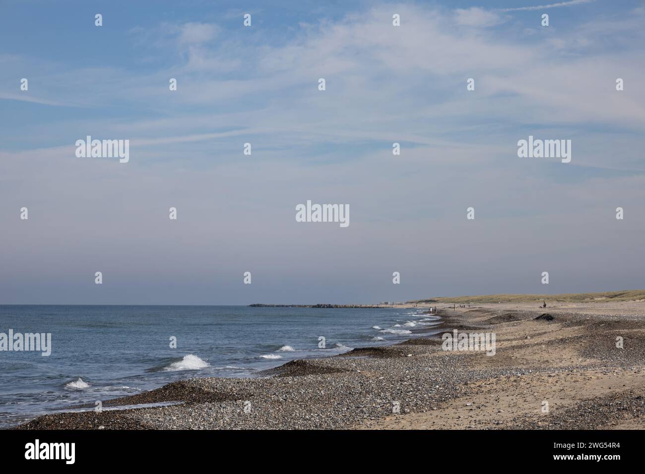 Einsamer Strand Stockfoto