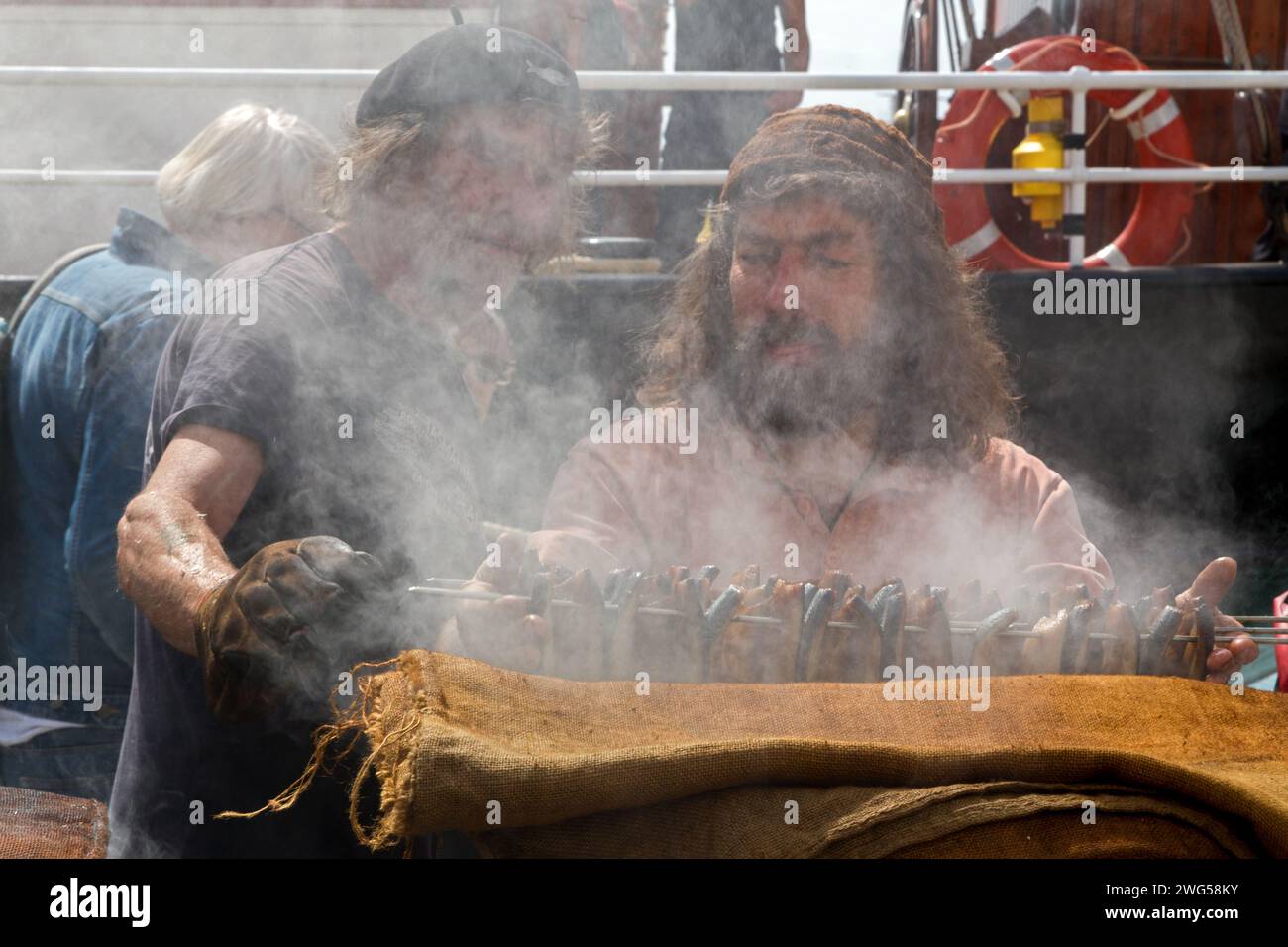 Niederländisches Dorf. Escale a Sete 2022 : Tag der maritimen Traditionen des Hafens von Sete. Occitanie, Frankreich Stockfoto