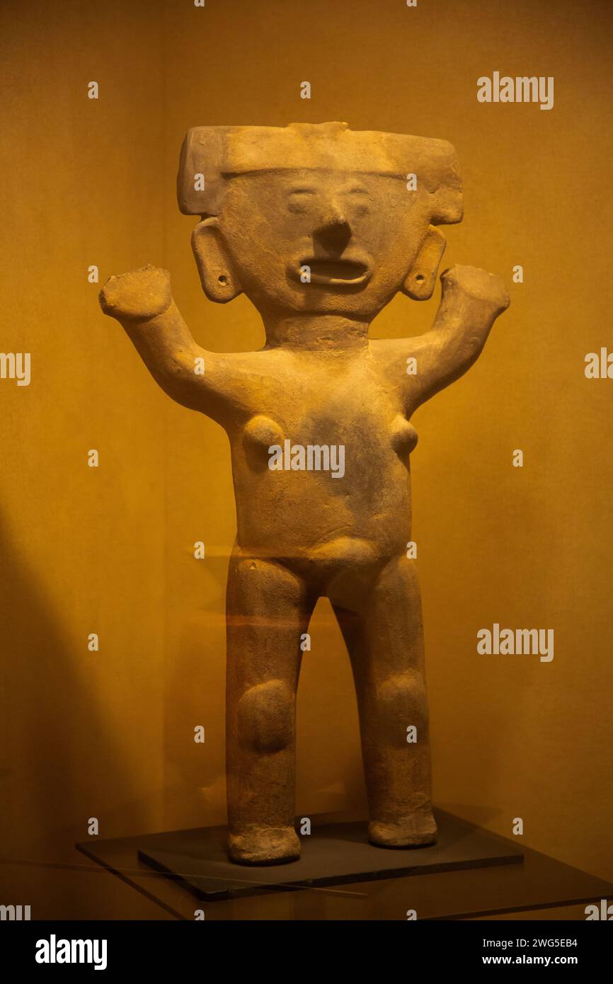 Ceramic Firgure (900–1.200 n. Chr.), aus Amapa, Nayarit State, Nationalmuseum für Anthropologie, Mexiko-Stadt Stockfoto
