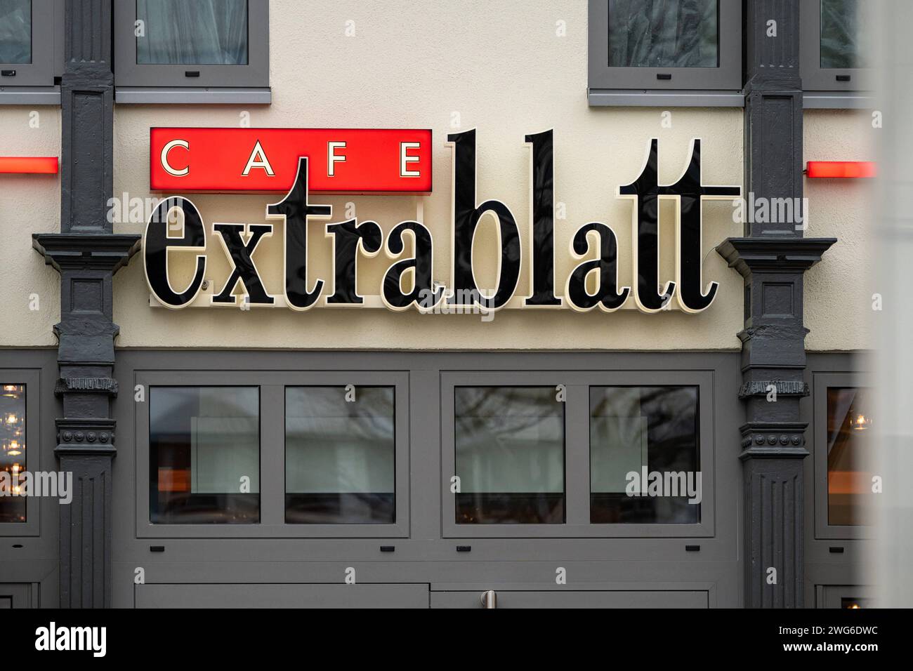 Logo und Schriftzug des Restaurant Extrablatt 03.02.2024, Limburg