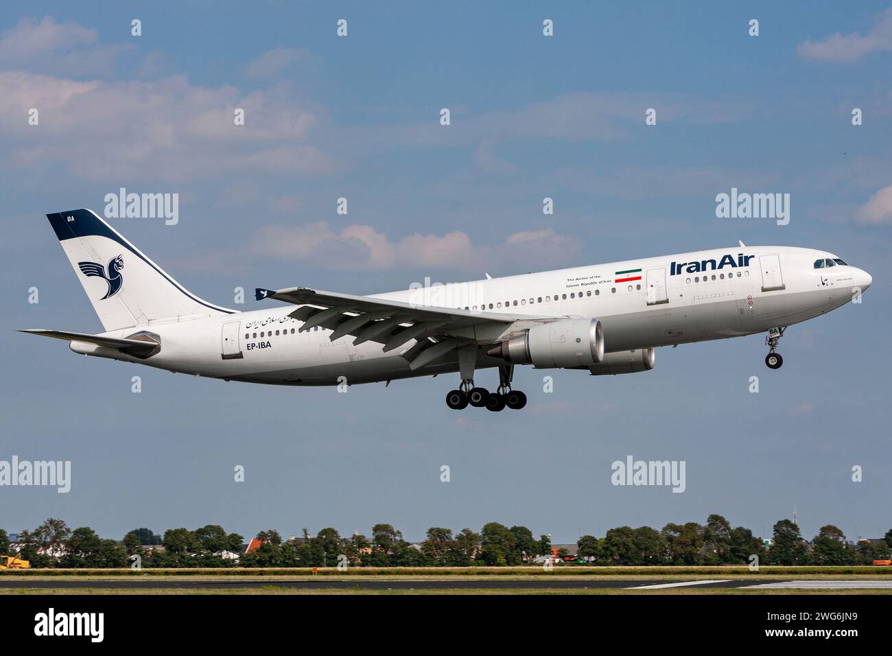 Iran Air Airbus A300-600 mit Registrierung EP-IBA im kurzen Finale für Amsterdam Airport Schiphol Stockfoto