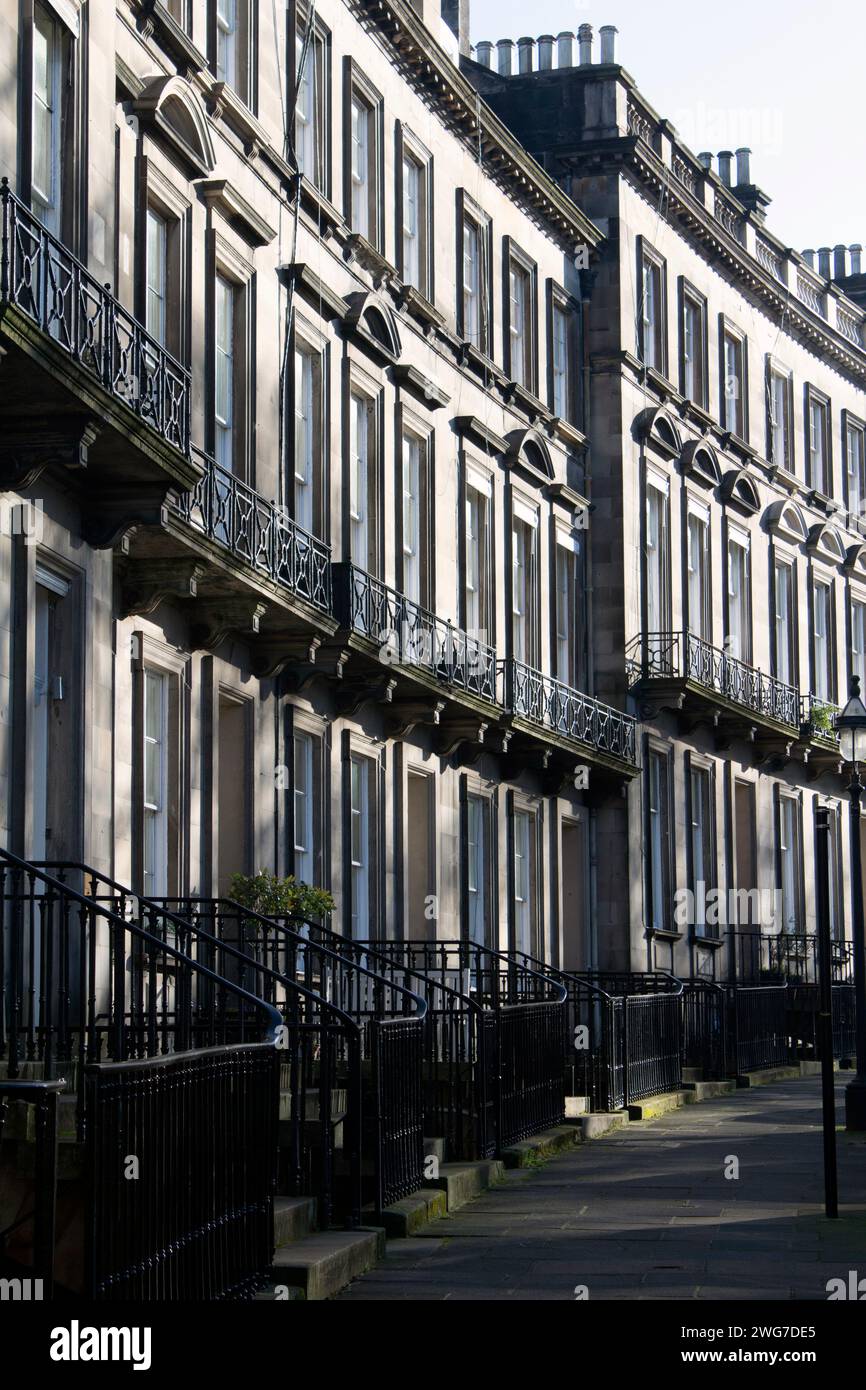 Randolph Crescent Teil von Edinburghs berühmter georgischer Neustadt Edinburgh, Schottland Großbritannien Stockfoto