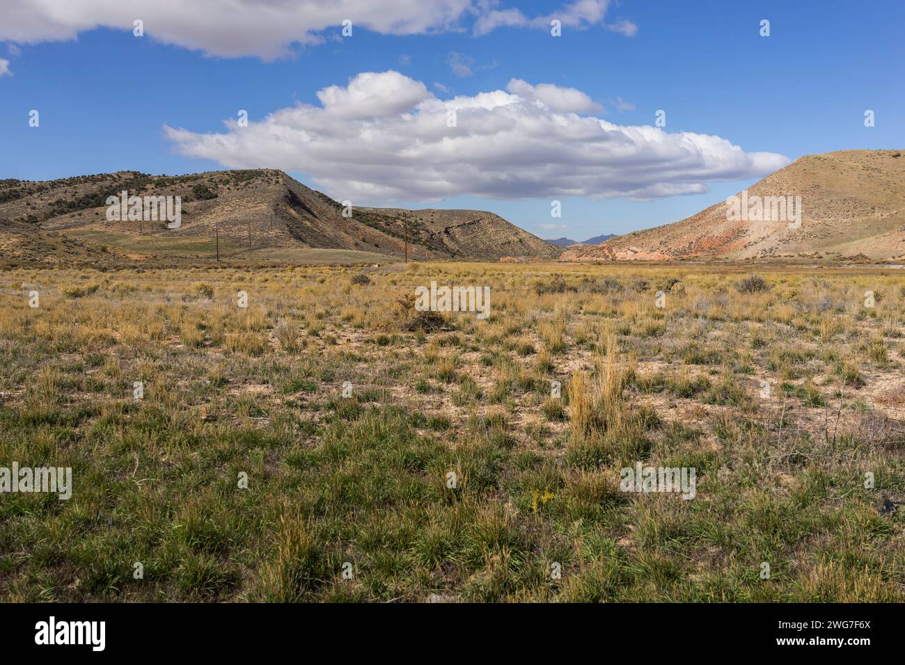 Usa. Utah. Juab County. Entlang der Interstate 15 - Veterans' Memorial Highway zwischen Nephi und Scipio in der Nähe von Levan. Stockfoto