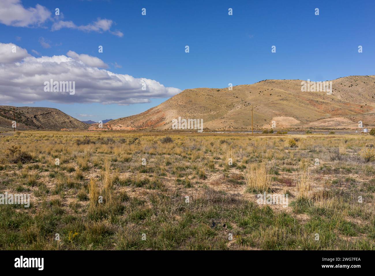 Usa. Utah. Juab County. Entlang der Interstate 15 - Veterans' Memorial Highway zwischen Nephi und Scipio in der Nähe von Levan. Stockfoto