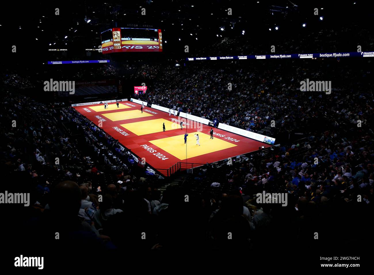 Thierry Larret/Maxppp. Judo International. Paris Grand Slam. Accor Arena Bercy, Paris (75), le 3 Fevrier 2024. Quelle: MAXPPP/Alamy Live News Stockfoto