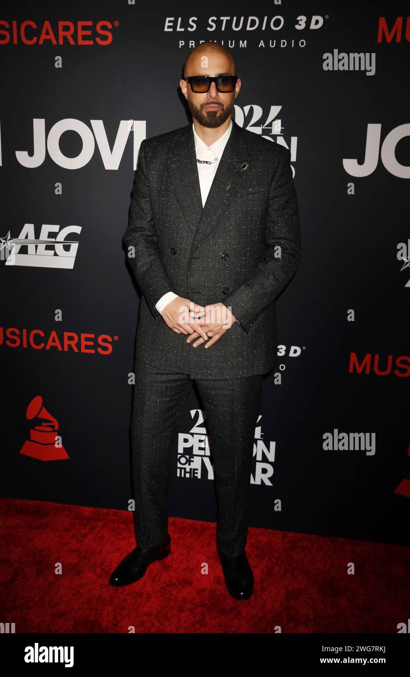 LOS ANGELES, KALIFORNIEN - 2. FEBRUAR: Ghazi nimmt an der MusiCares Person of the Year 2024 Teil, die Jon Bon Jovi während der 66. GRAMMY Awards im The ehrt Stockfoto