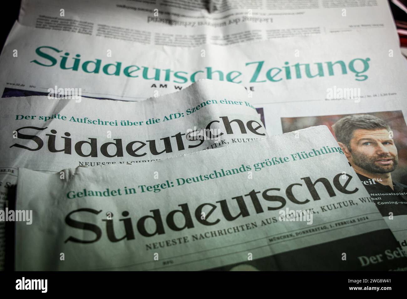 Süddeutsche Zeitung. 03.02.2024 *** Süddeutsche Zeitung 03 02 2024 Stockfoto