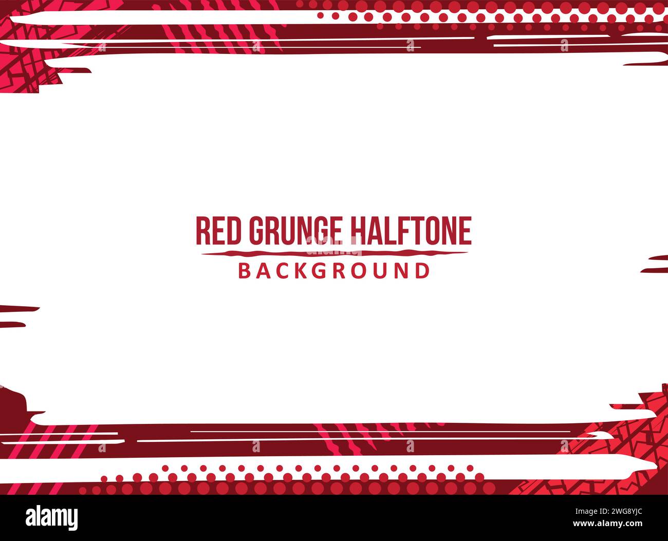 Roter Hintergrund Im Halbton Stock Vektor