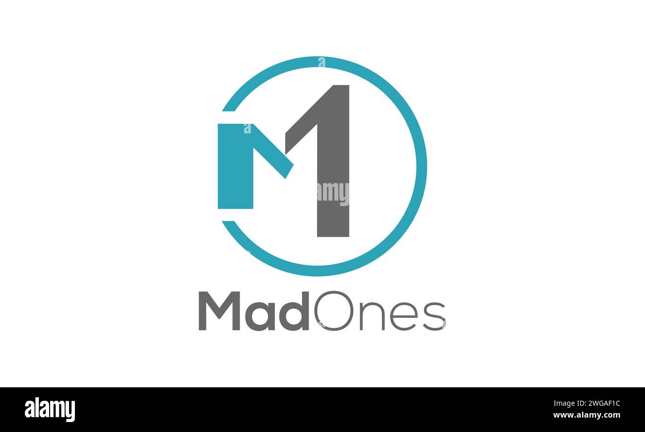 M1-Letter-Logo. Kreatives und modernes Logo-Design. Stock Vektor
