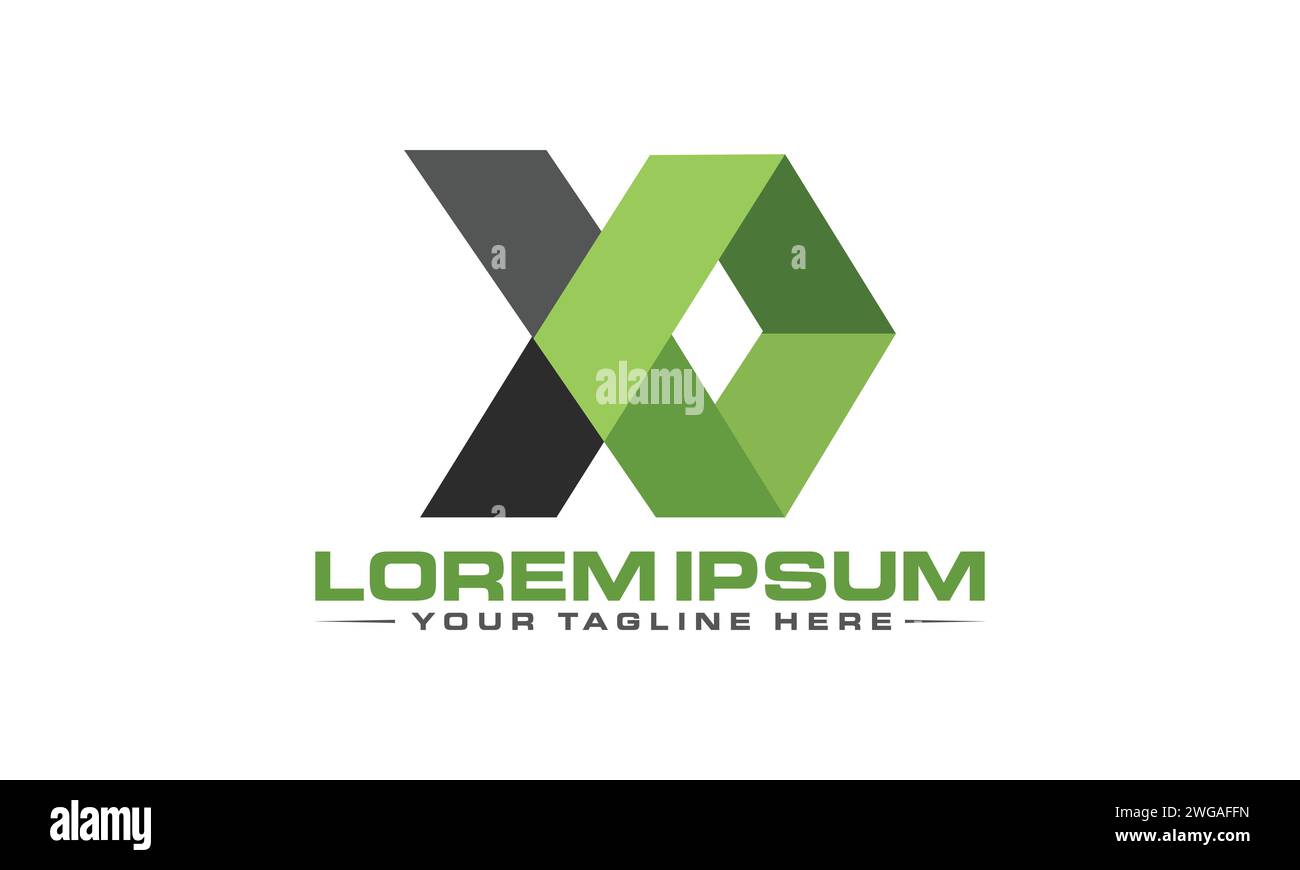 Design mit XO-Letter-Logo. Einzigartiges und professionelles XO OX-Logo-Design. Stock Vektor