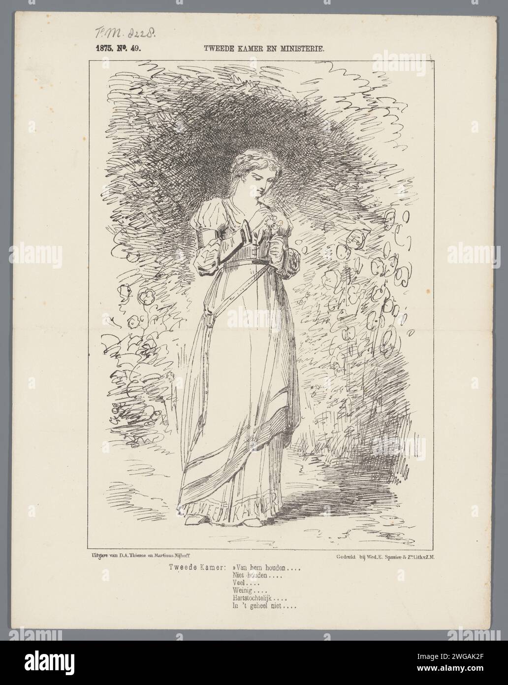Utrechtse Maskerade von 1851: Union of Utrecht im Jahr 1579, 1851 gedruckte Episode aus dem Achtzigjährigen Krieg, Union of Utrecht im Jahr 1579. Stoet mit einem Wagen, in dem die Union allegorisch dargestellt wird. Teil der Serie von acht Drucken der Maskerade der Schüler der Utrecht Hogeschool, die Episoden aus der niederländischen Geschichte darstellen, 25. Juni 1851. Siehe auch die Erläuterung der Präsentation des Prent, separat veröffentlicht. Utrechter Papierstudenten-Wettbewerb. Schwimmstellung  Triumph Stockfoto