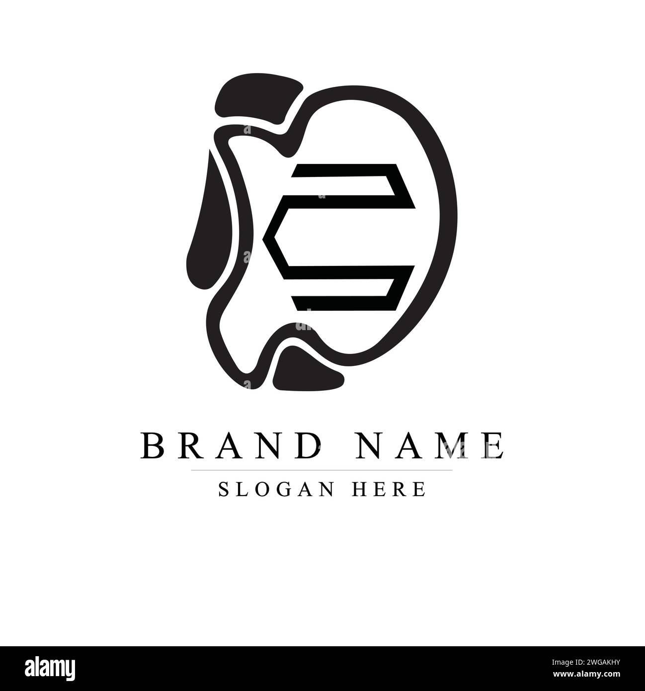 Modernes und einzigartiges Logo mit DC-Initialen, Anfangsbuchstaben mit Kleinbuchstaben und DC-Logo Stock Vektor