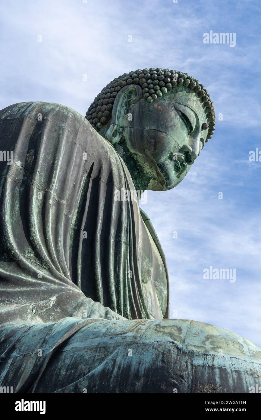 Die Statue des Großen Buddha von Kamakura in Kotokuin, Japan Stockfoto