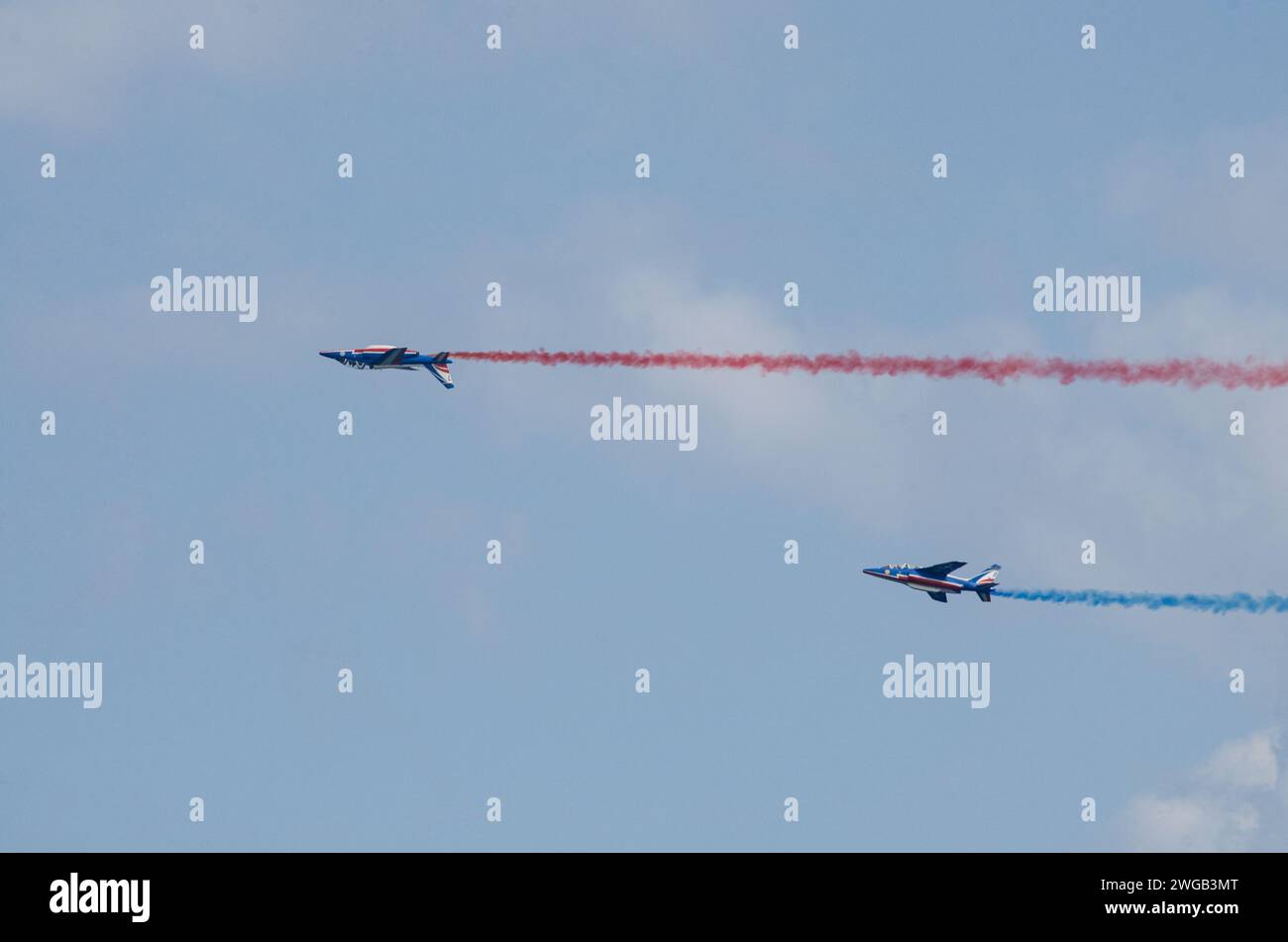 patrouille de france tritt in lavandou auf Stockfoto