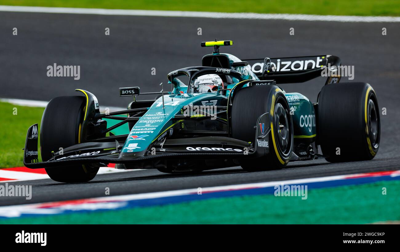 Suzuka Grand Prix Circuit, 4. Februar 2024: Fernando Alonso (ESP) von Aston Martin während des Formel 1 Grand Prix von Japan 2023 Stockfoto