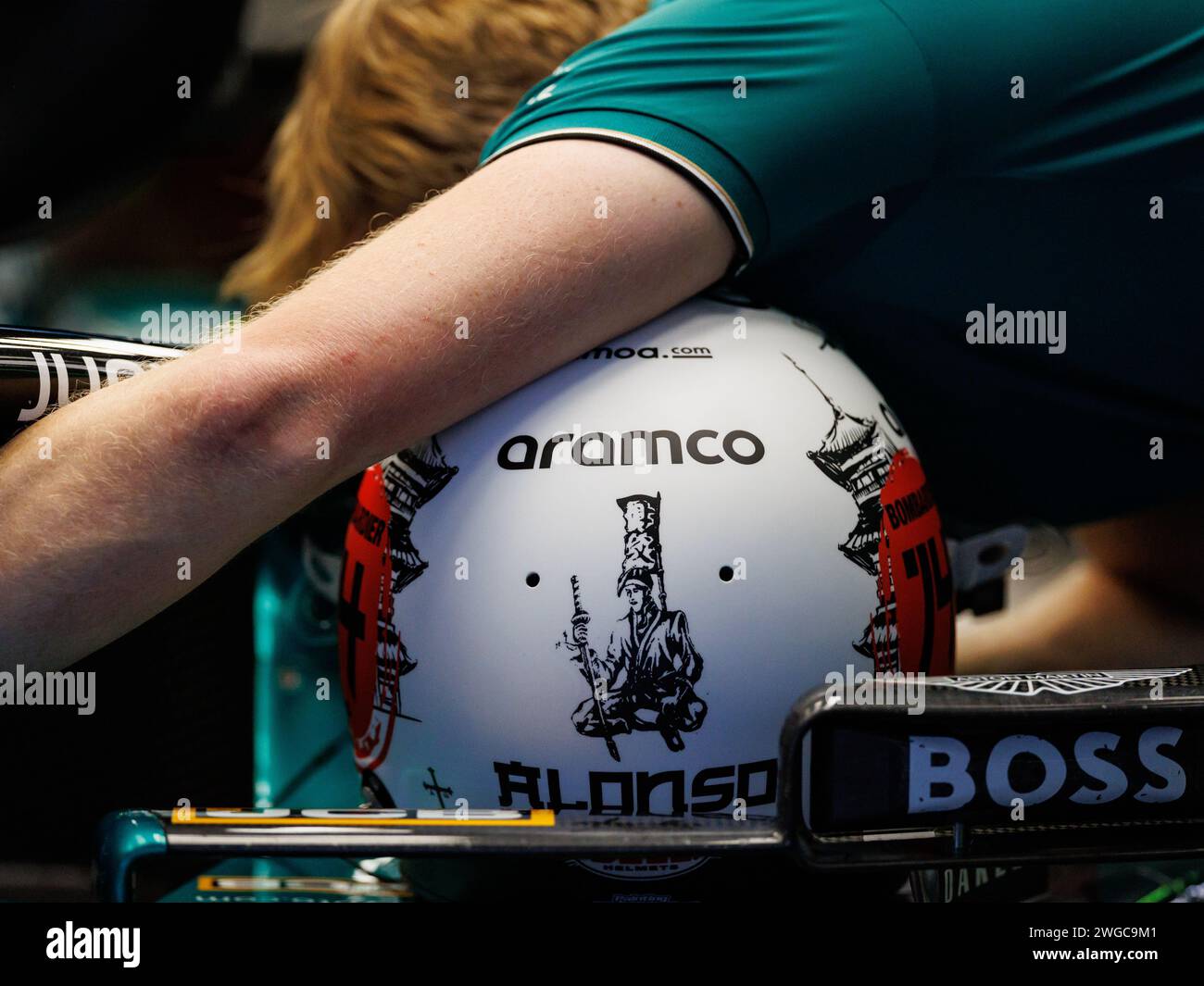 Fernando Alonso (ESP) von Aston Martin beim Großen Preis der Formel 1 von Japan 2023 Stockfoto