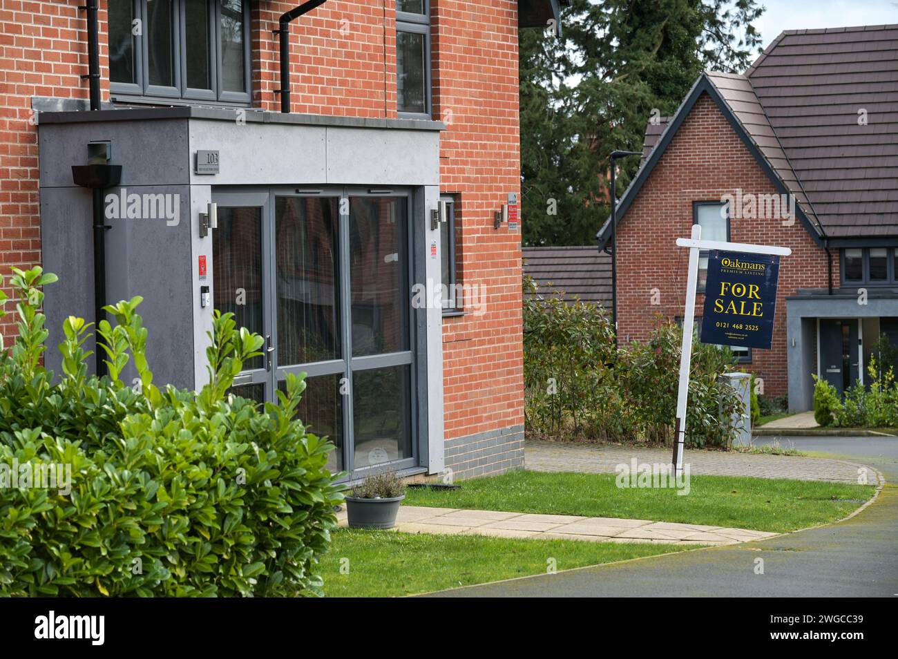 Northfield, Birmingham, 4. Februar 2024 - Häuser zu vermieten und zu verkaufen in Northfield, Birmingham, England, da der britische Wohnungsmarkt weiterhin schwankt. Quelle: Stop Press Media/Alamy Live News Stockfoto