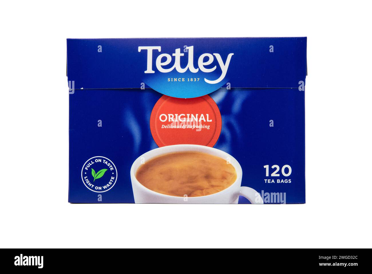Tetley Original 120 Teebeutel 375G Stockfoto