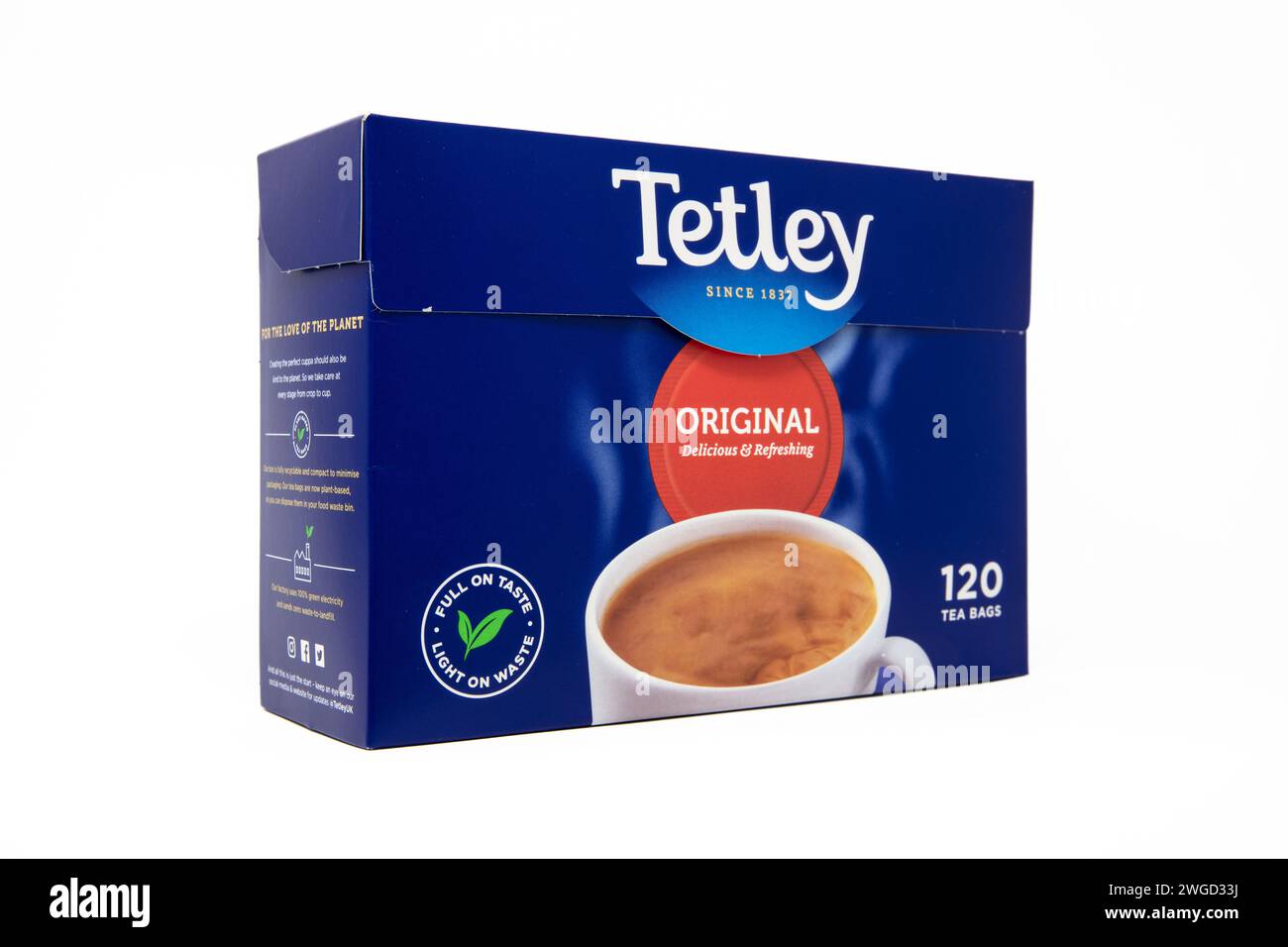 Tetley Original 120 Teebeutel 375G Stockfoto