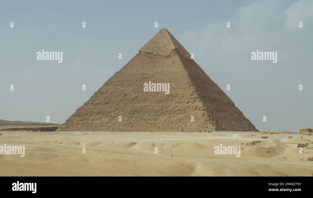 Eine Pyramide von Khufu in Gizeh, Ägypten Stockfoto