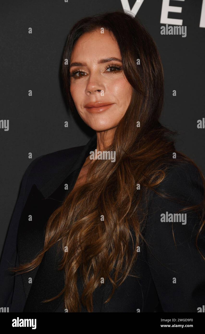 Los Angeles, Kalifornien, USA. Februar 2024. Victoria Beckham kommt am 3. Februar 2024 zur Premiere von Lola im Regency Bruin Theatre in Los Angeles, Kalifornien. Quelle: Jeffrey Mayer/Jtm Photos/Media Punch/Alamy Live News Stockfoto