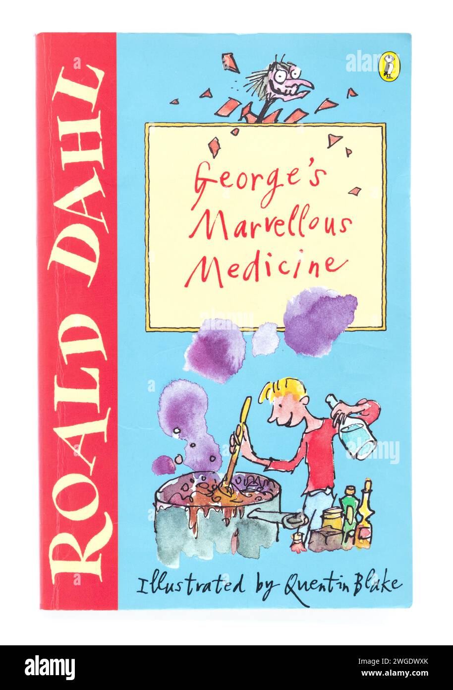 Georges wunderbare Medizin - Roald Dahl Papageientaucher Buch. (Nur für redaktionelle Zwecke) Stockfoto