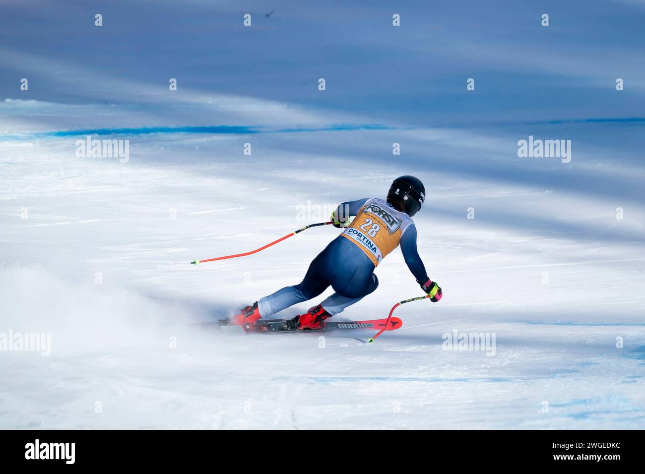 Cortina d’Ampezzo, Italien 27. Januar 2024. DELAGO Nadia (Ita) tritt beim Audi FIS Alpinweltcup Frauen Abfahrtsrennen auf der Olympia Co an Stockfoto