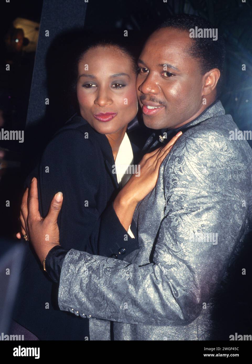 1986 Beverly Johnson Freddie Jackson John Barrett/PHOTOlink Stockfoto