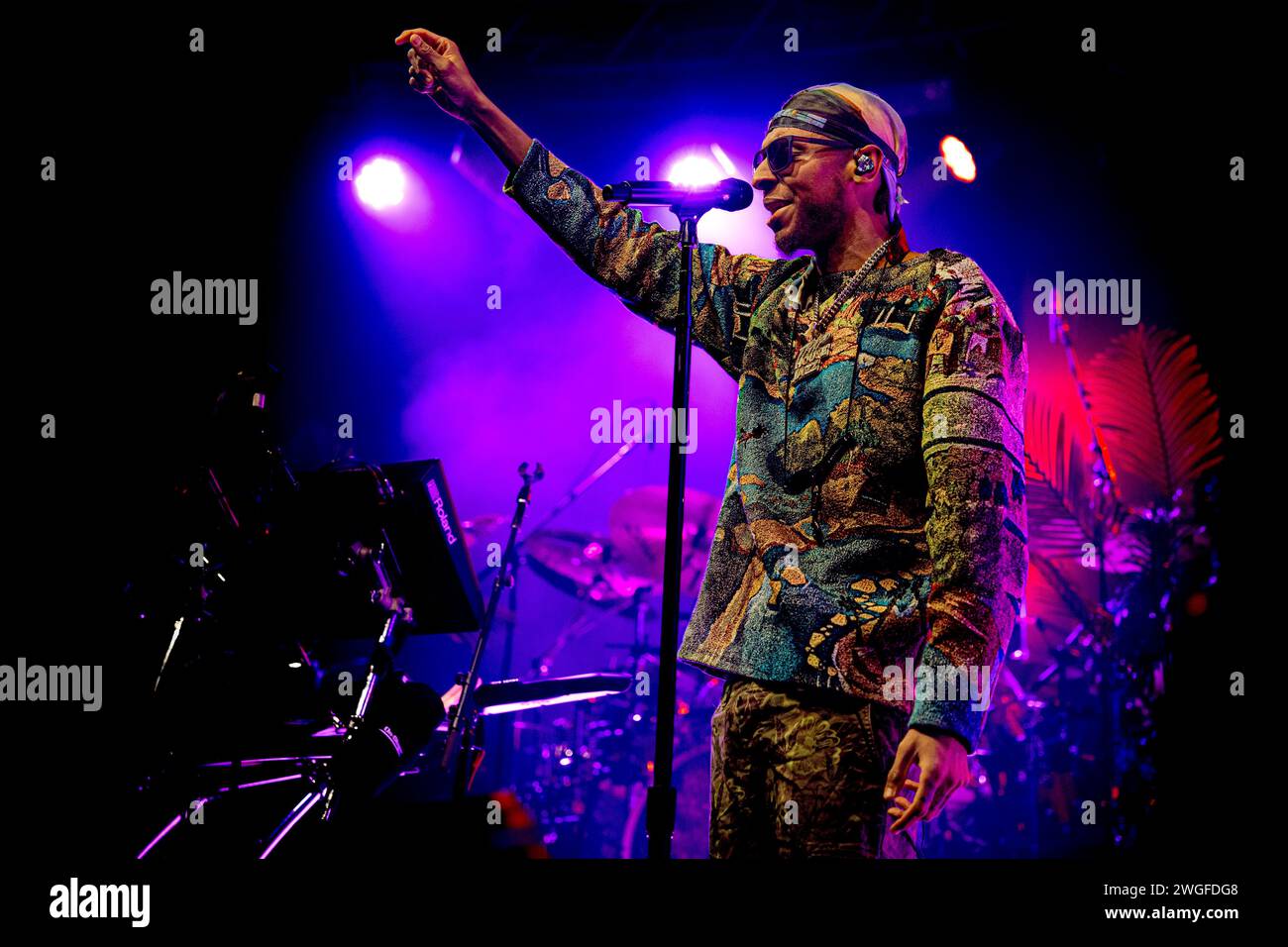 Italien 4. Februar 2024 Masego - Micah Davis jamaikanisch-amerikanischer Musiker und Sänger - live im Fabrique Mailand © Andrea Ripamonti / Alamy Stockfoto