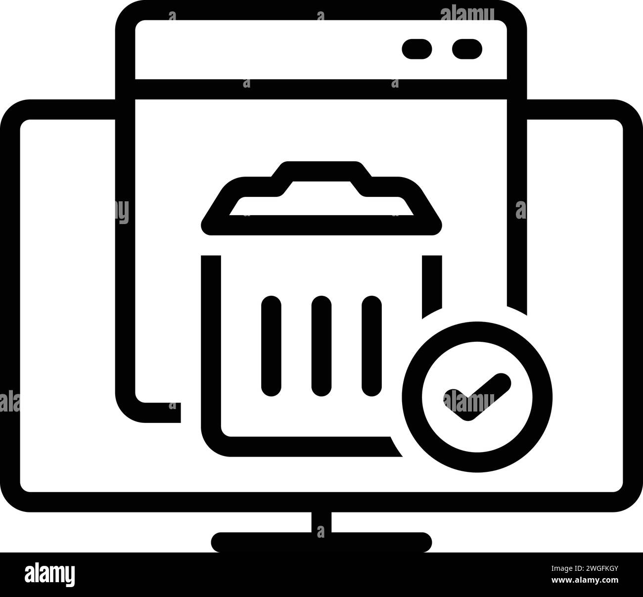 Symbol für Cache, Speicher Stock Vektor