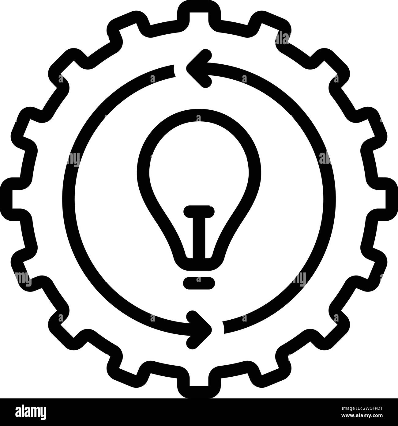 Symbol für Implementierung, Ausführen Stock Vektor