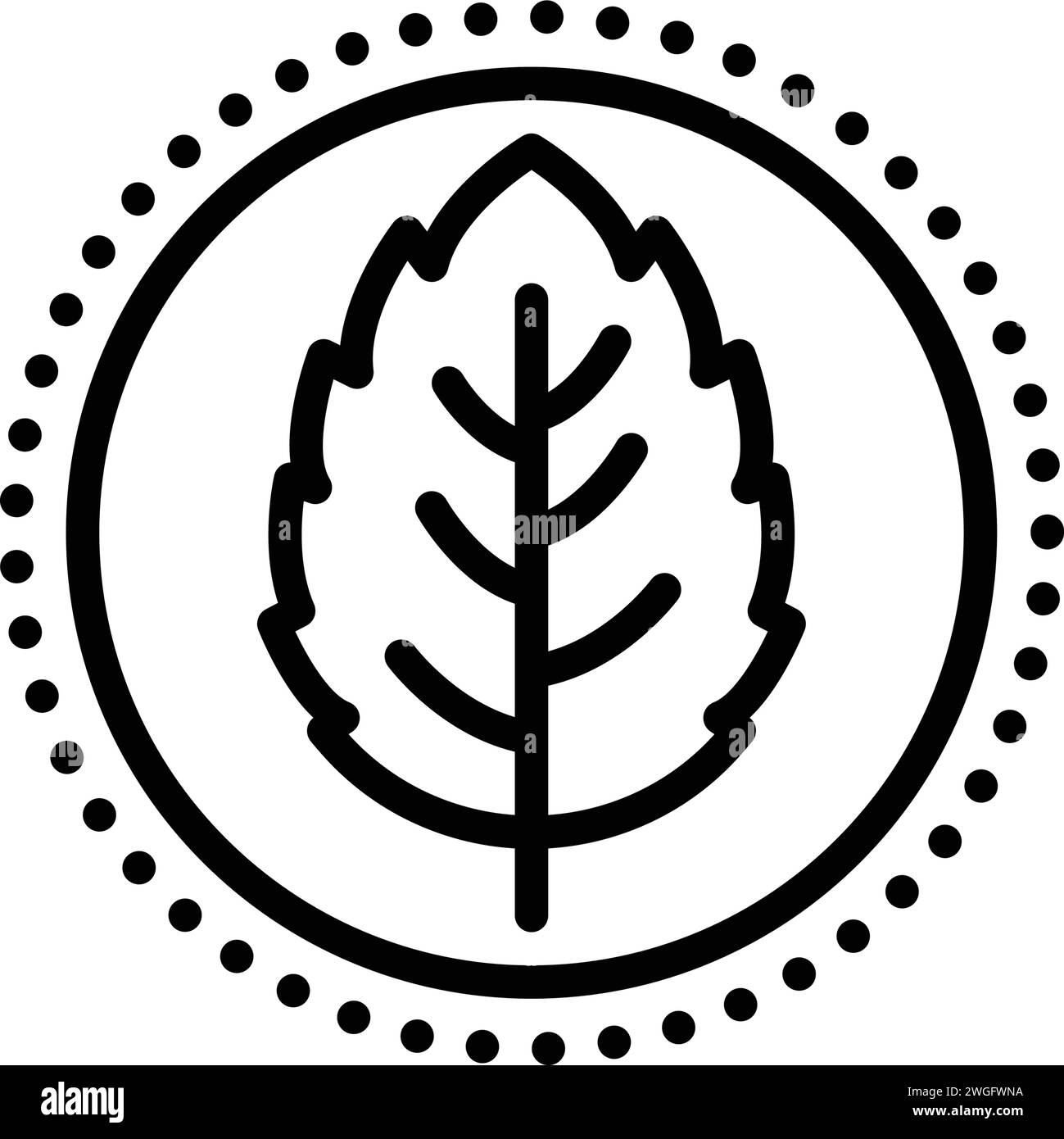 Symbol für Pfefferminze, Pfefferminze Stock Vektor