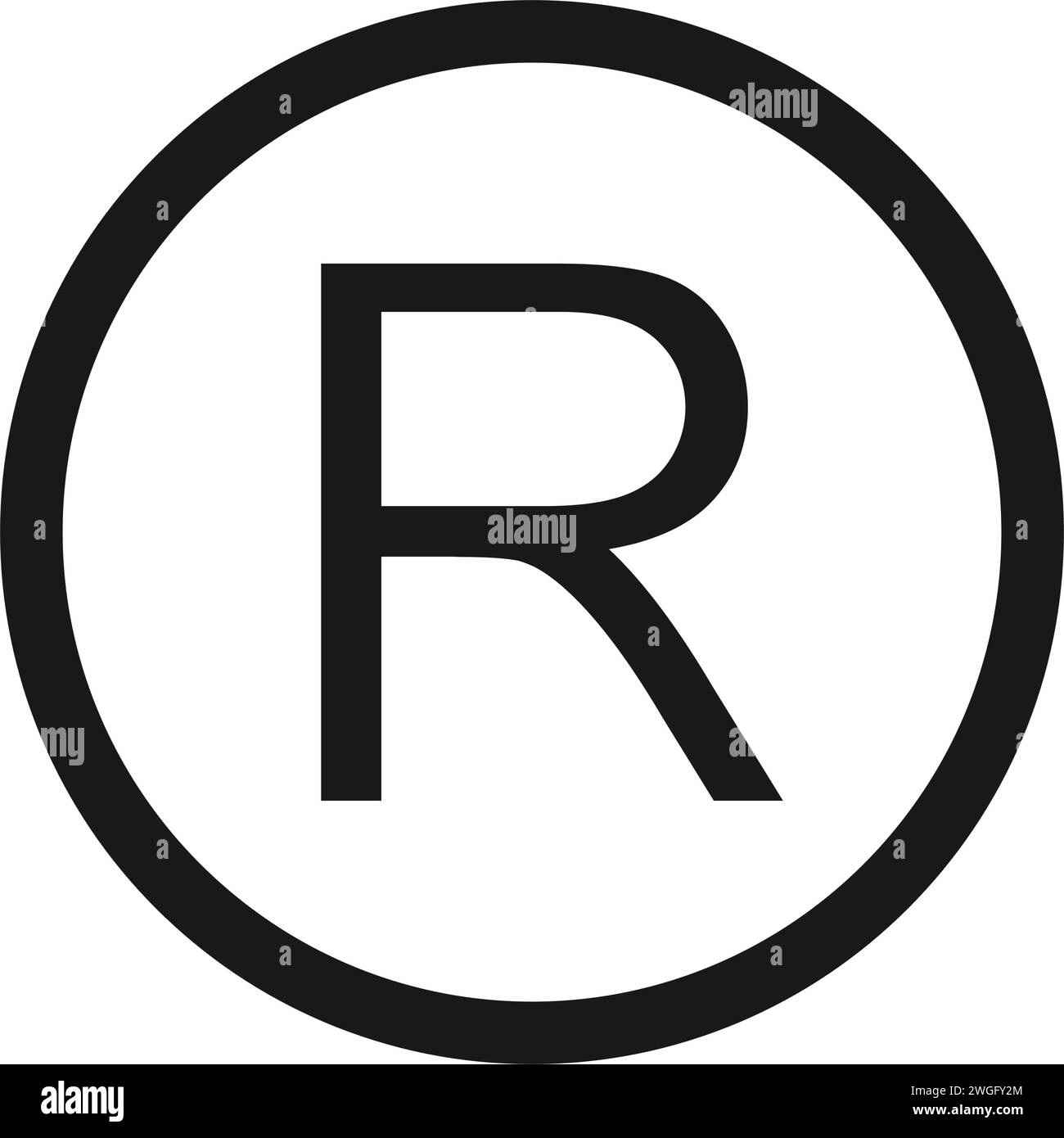 R Letter Icon Vektor Illustration Design Stock Vektor