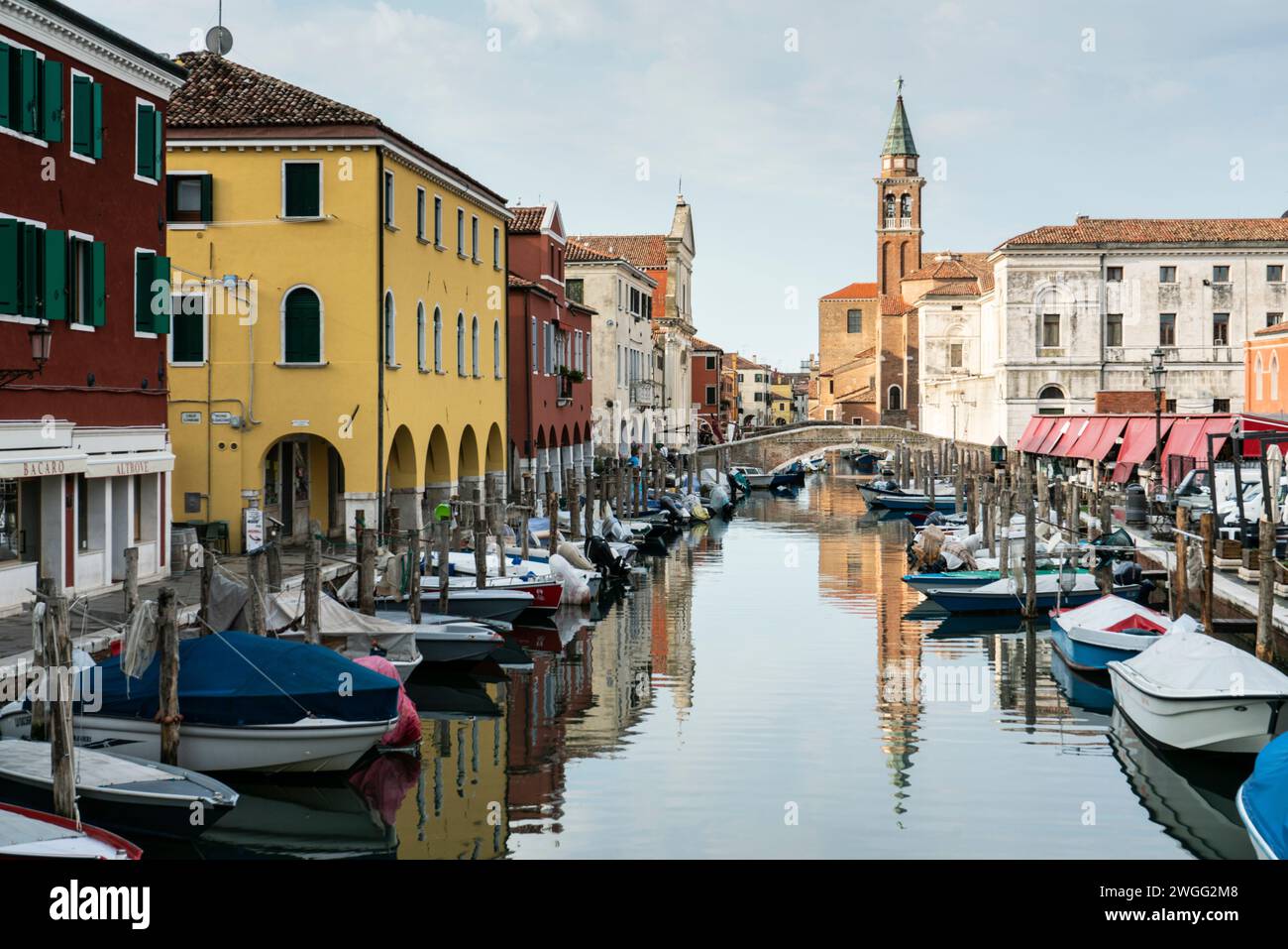 Der Vena Canal, Chioggia, Lagune Venetian, Italien Stockfoto