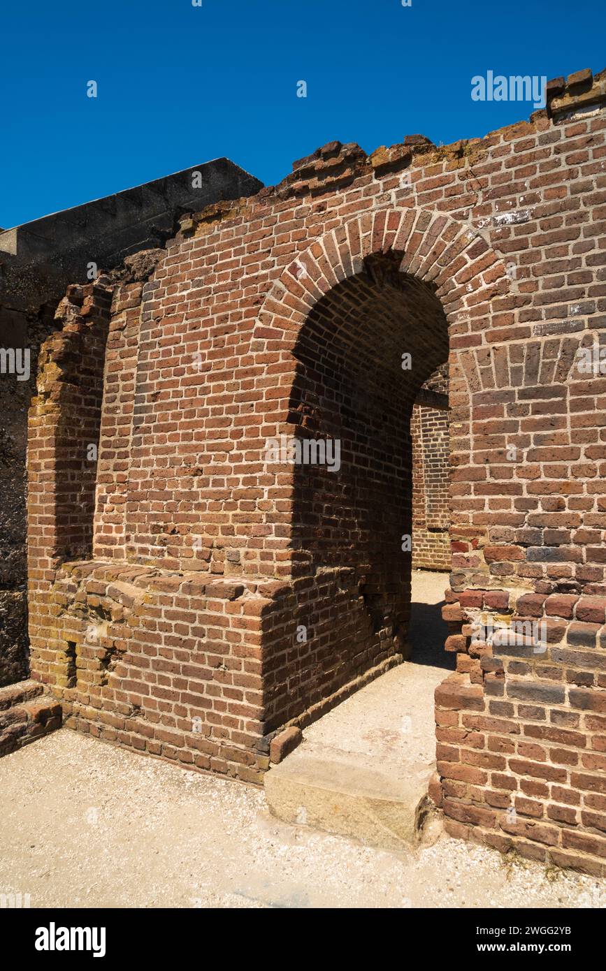 Das Fort Sumter National Monument in South Carolina, USA Stockfoto