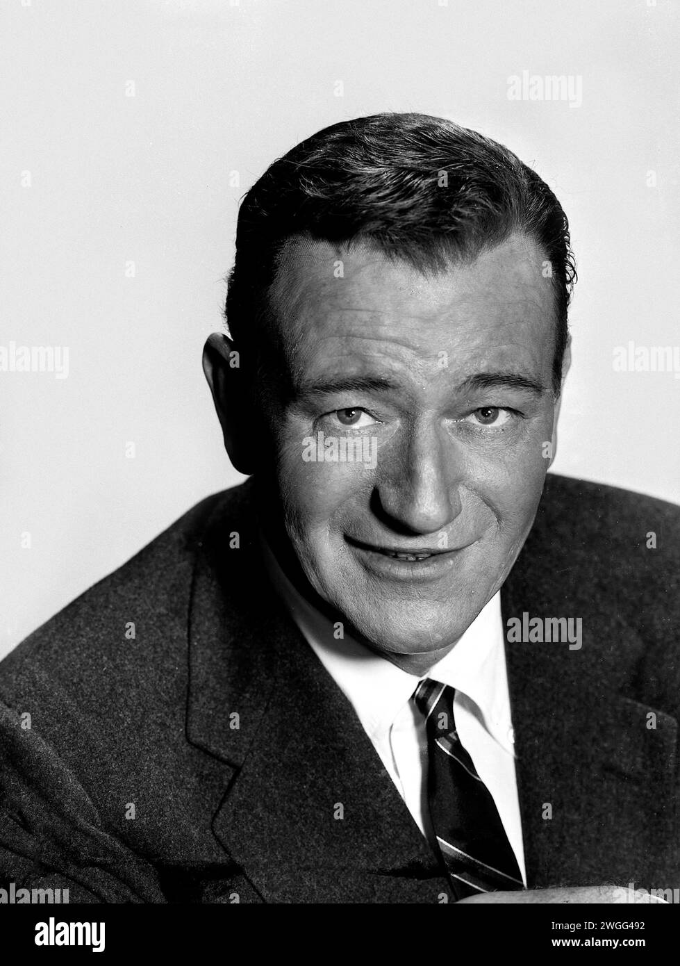 John Wayne Porträt (Warner Brothers, Werbefoto 1954) Stockfoto