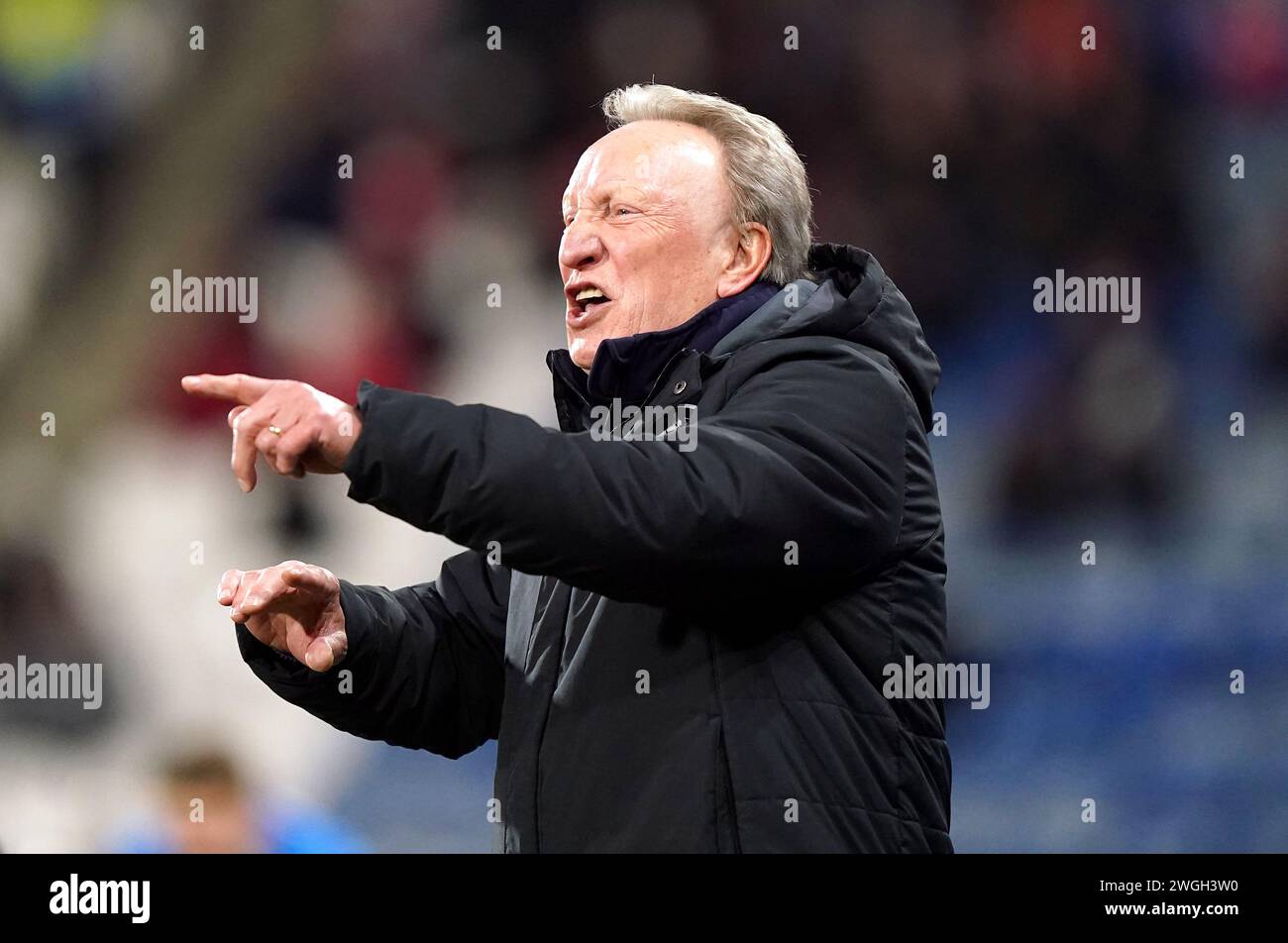 Aktenfoto vom 07-03-2023 von Neil Warnock, der Aberdeen bis zum Ende der Saison zum Manager ernannt hat, hat der Cinch Premiership Club bekannt gegeben. Ausgabedatum: Montag, 5. Februar 2024. Stockfoto