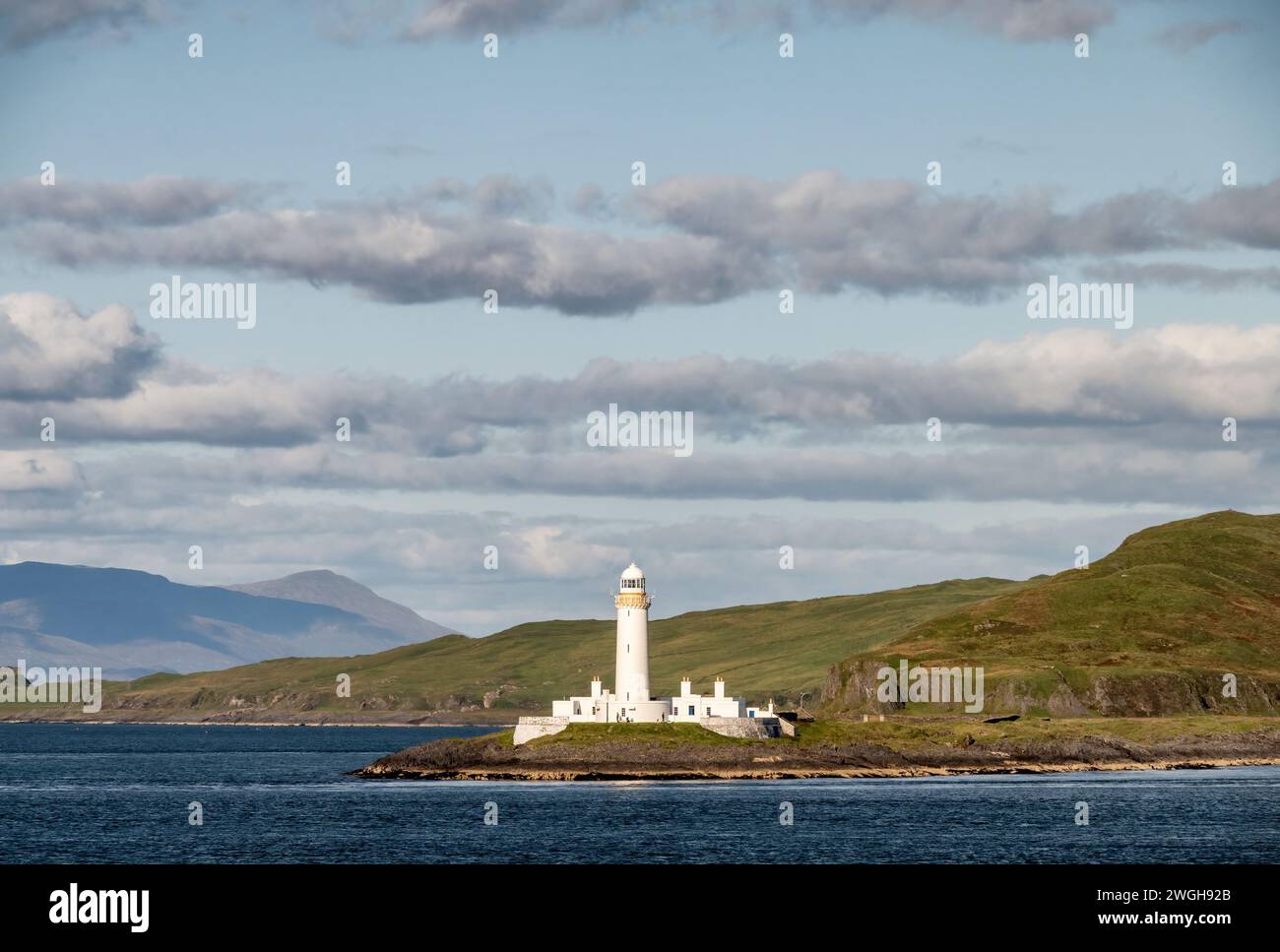 Lismore Leuchtturm in der Nähe von Oban, Schottland. Stockfoto