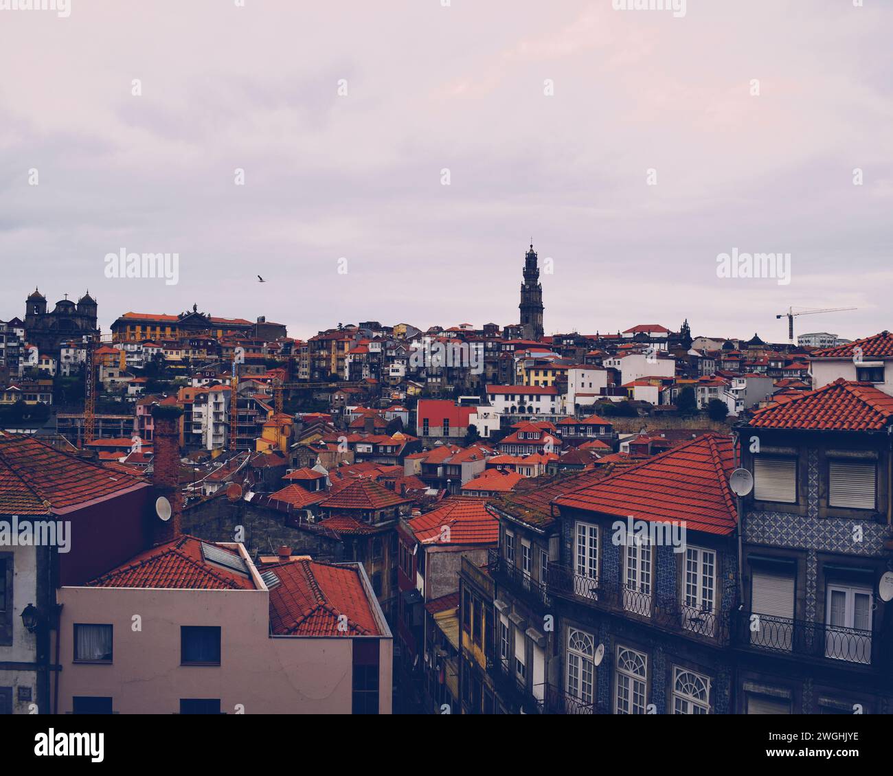 Panoramablick auf die Stadt Porto in Portugal, am 16. April 2018 Stockfoto